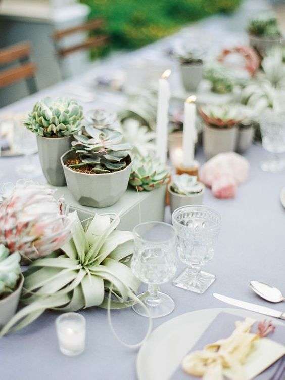 Beautiful Succulent Wedding Centerpieces