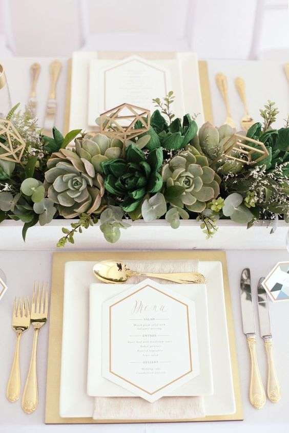 Beautiful Succulent Wedding Centerpieces