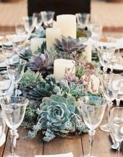 Beautiful Succulent Wedding Centerpieces