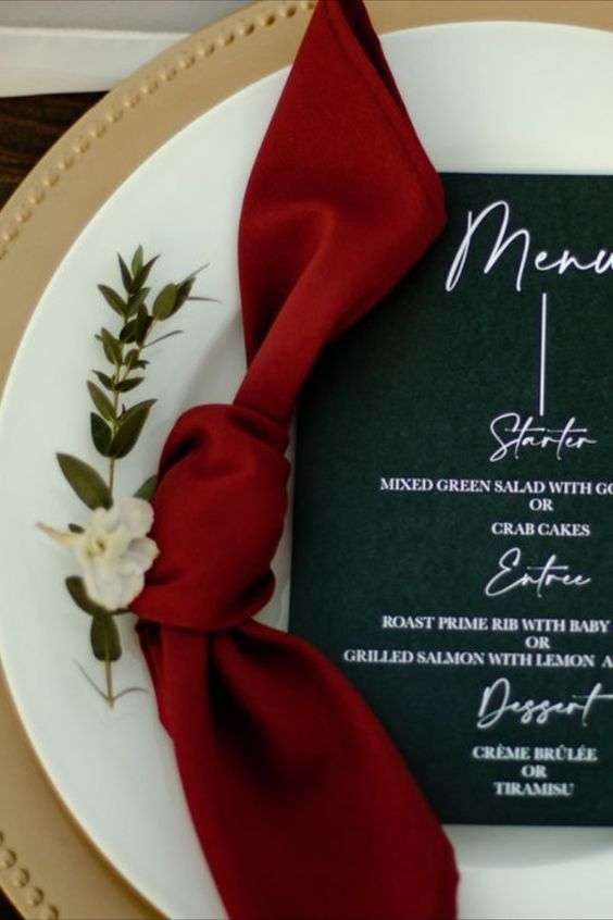 Your Wedding in Colors: Red, White, and Green