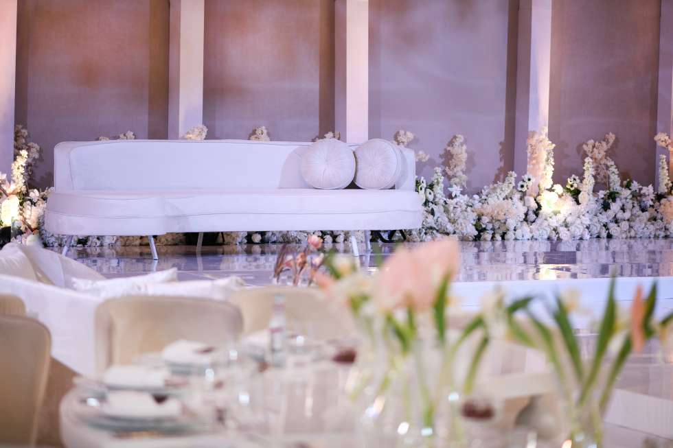 حفل زفاف مذهل بتفاصيل بسيطة في الدوحة