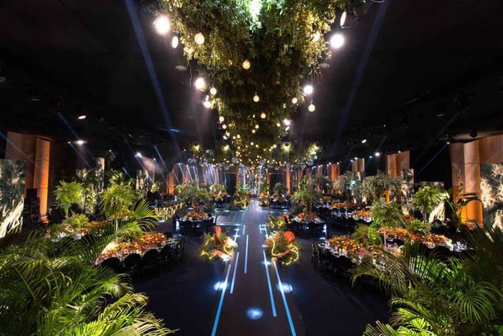 A Tropical Wedding Theme in Lebanon