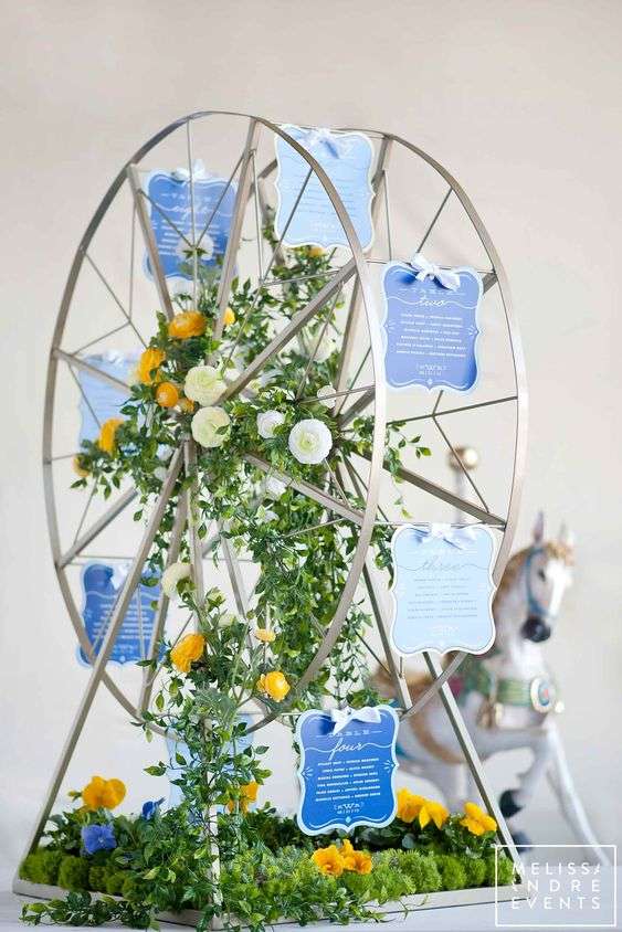 Ideas for a Ferris Wheel Wedding Theme