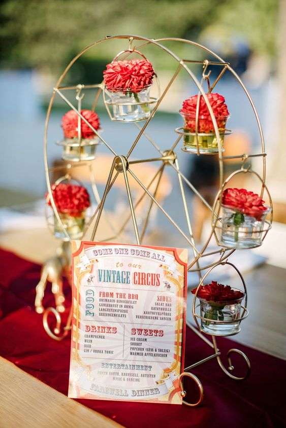 Ideas for a Ferris Wheel Wedding Theme