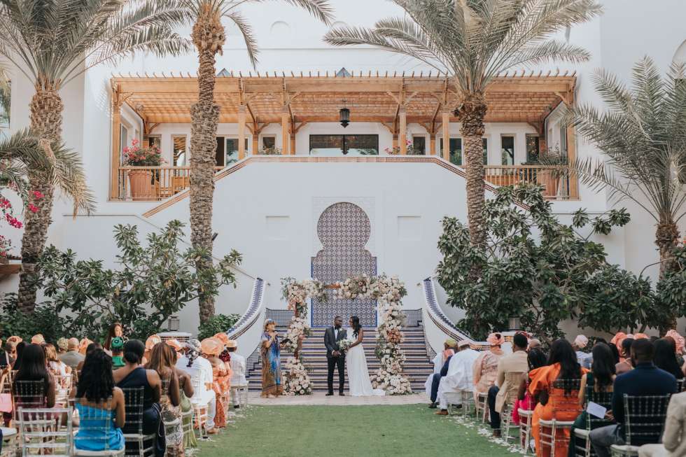 حفل زفاف نيجيري بطابع ريفي حديث في دبي