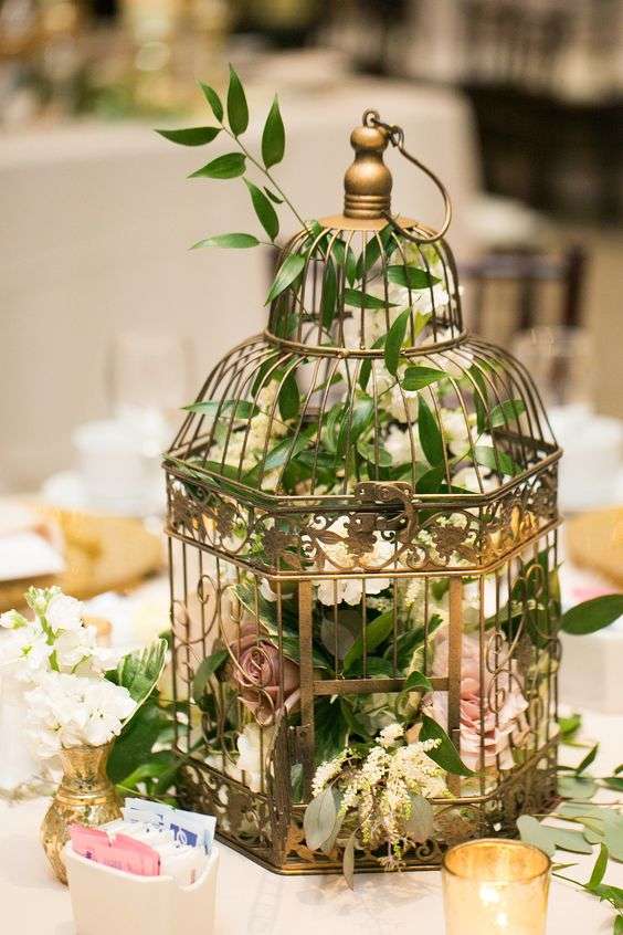 Birdcage Centerpieces for Your Spring Wedding