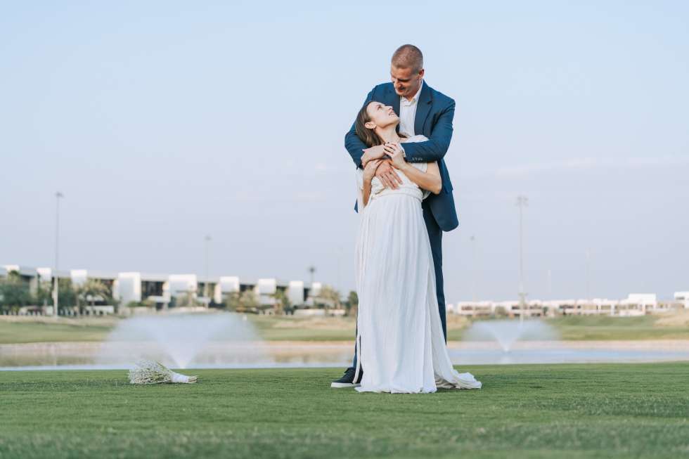 An Elegant White Floral Wedding in Dubai