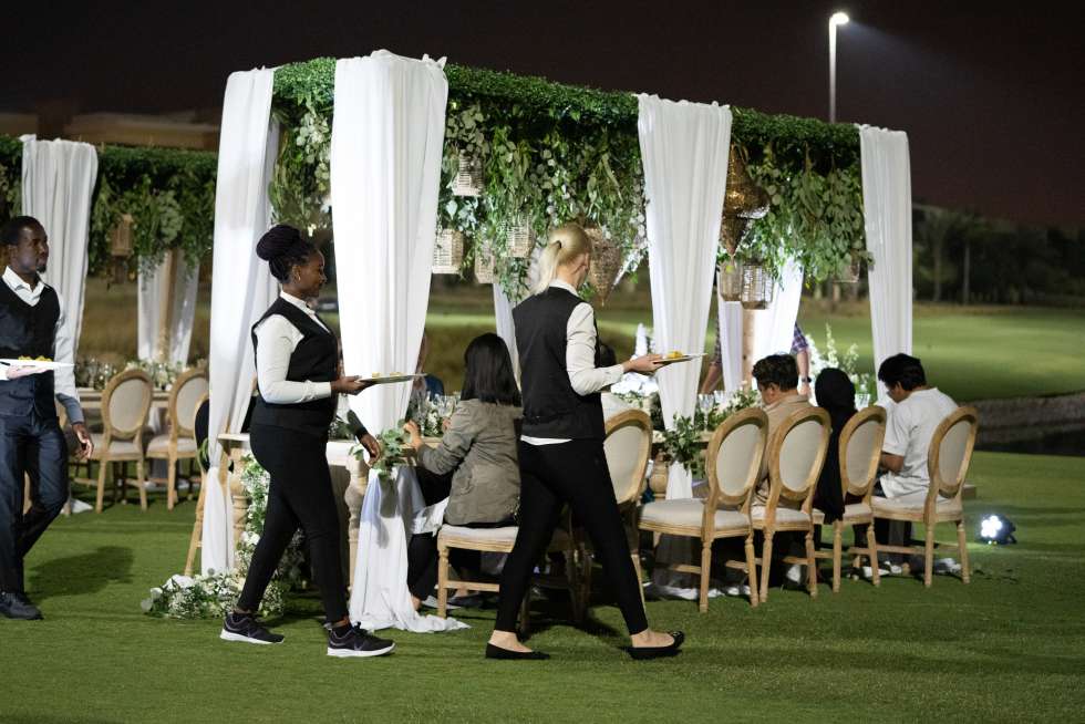 An Elegant White Floral Wedding in Dubai