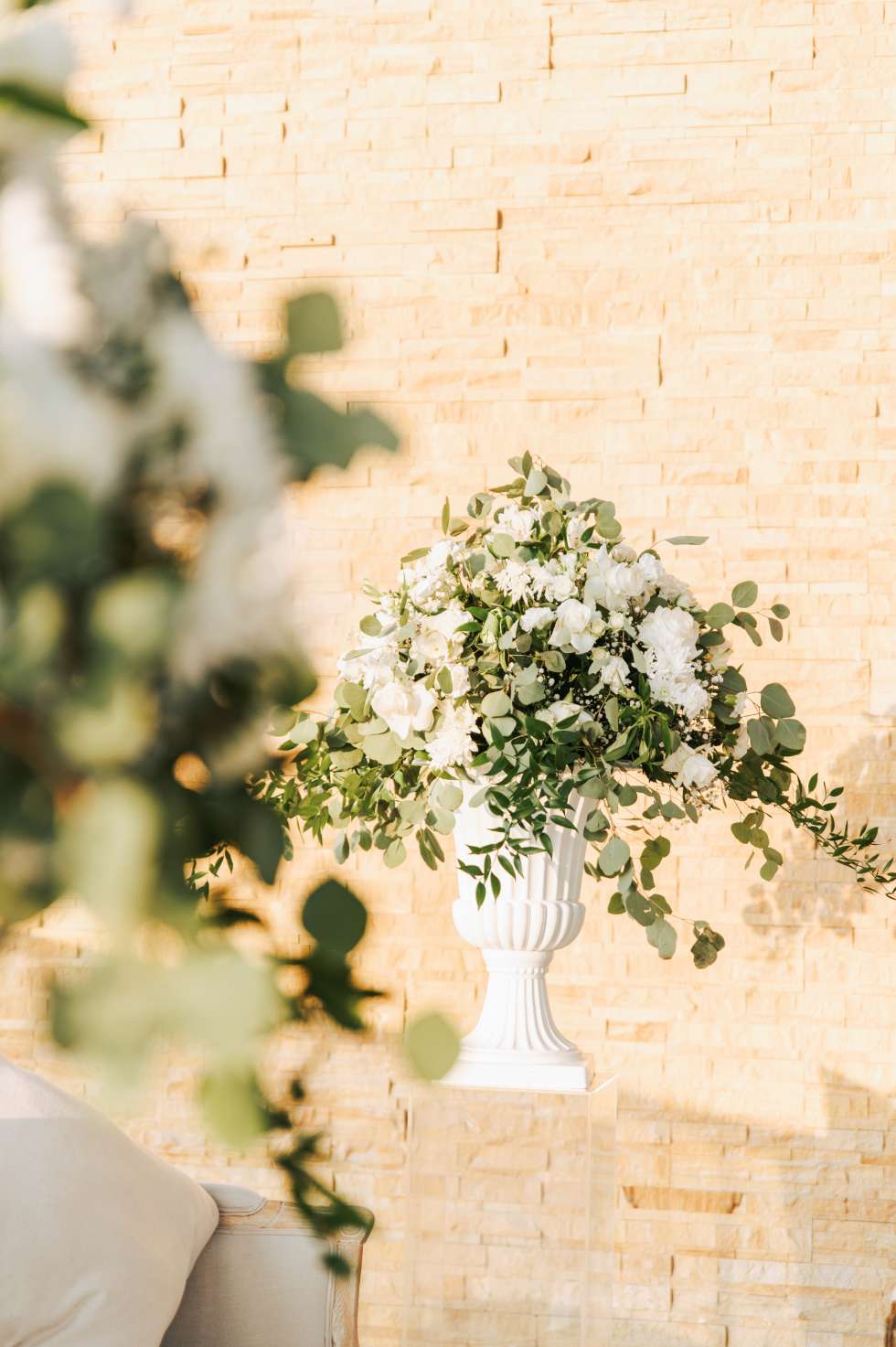 An Elegant White Floral Wedding in Dubai