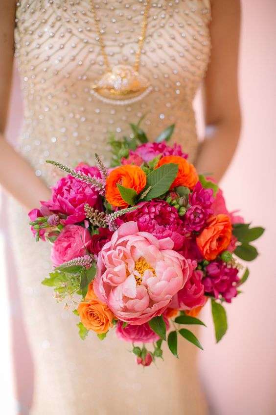 Bright and Colorful Summer Wedding Bouquets