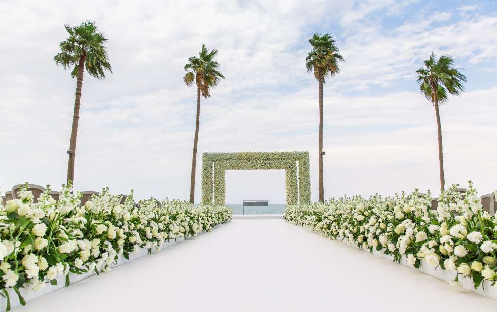Luxury White Wedding at Burj Al Arab