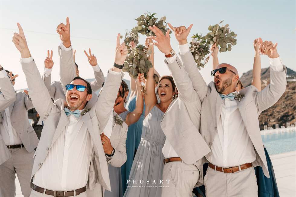 حفل زفاف ساحر في اليونان