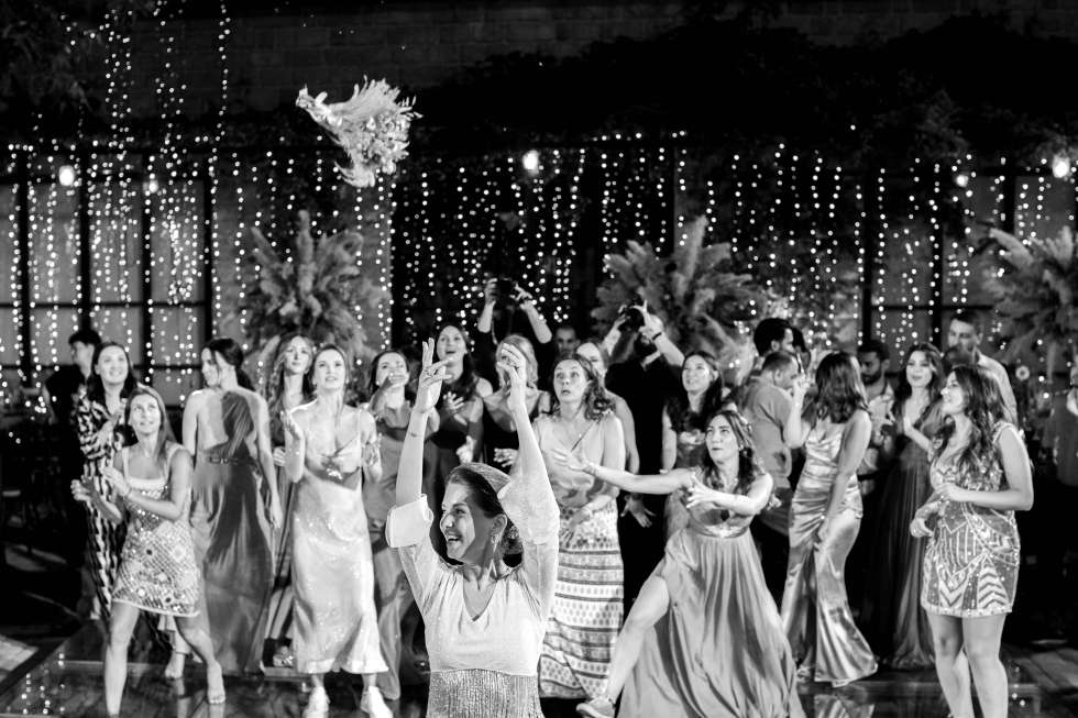 حفل زفاف حالم بطابع بوهيمي في لبنان
