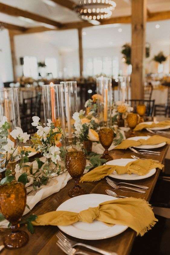 Your Wedding in Colors: Mustard Yellow and Orange