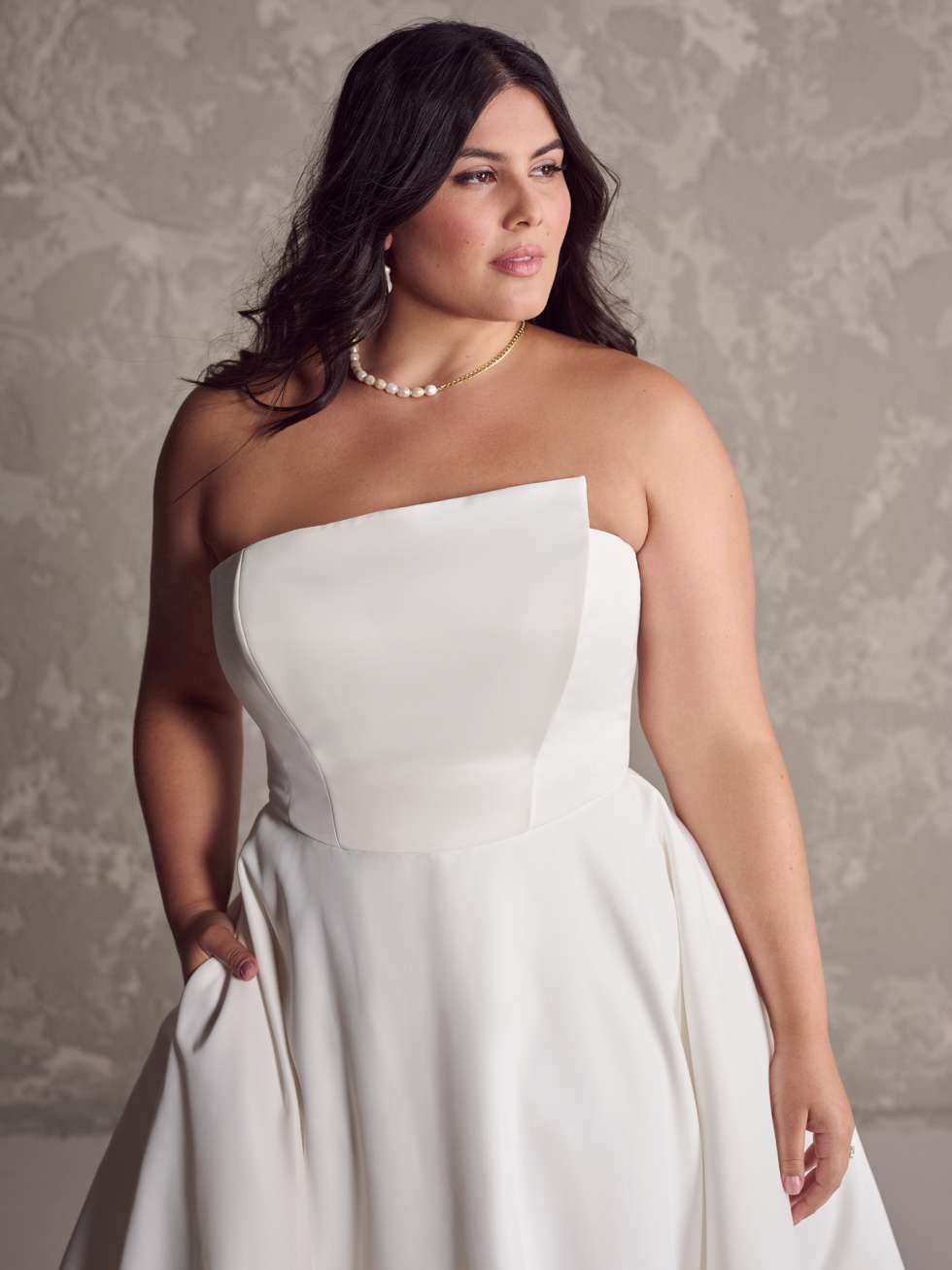 Plus Size Strapless Sparkly Wedding Dress Artemis by Maggie Sottero   Sparkly wedding dress, Maggie sottero wedding dresses, Designer wedding  gowns