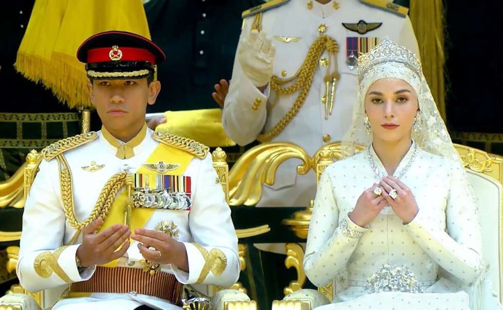 الزفاف الملكي لصاحب السمو الملكي الأمير عبد المتين والآنسة أنيشا روسنه بنت أدم