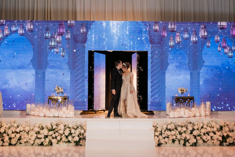 حفل زفاف عربي لا يُنسى في كاليفورنيا