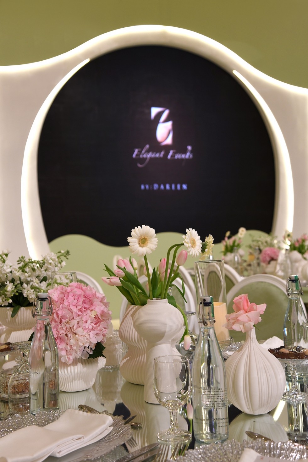 A Sophisticated Light Green Wedding in Doha 