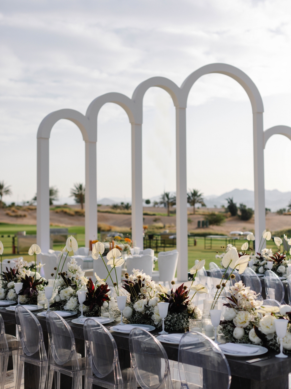 A Stunning White Oasis Wedding in Aqaba 