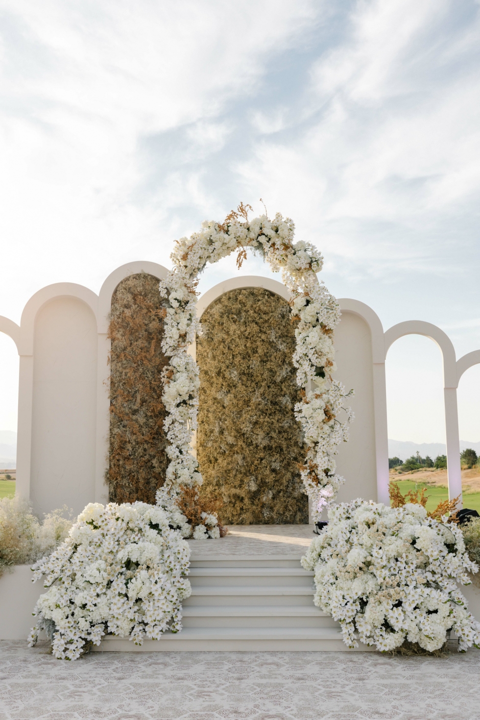 A Stunning White Oasis Wedding in Aqaba 