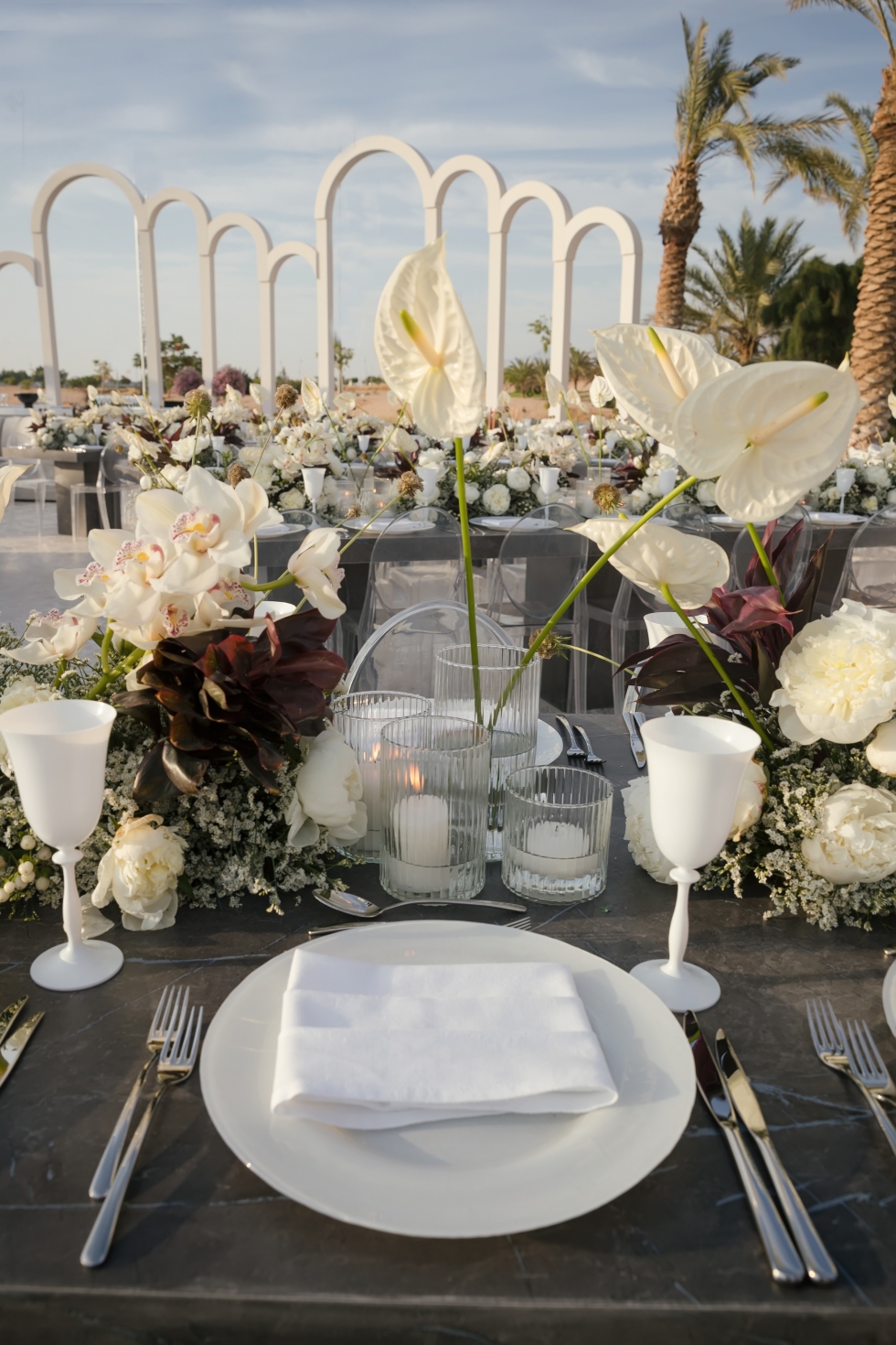 A Stunning White Oasis Wedding in Aqaba 