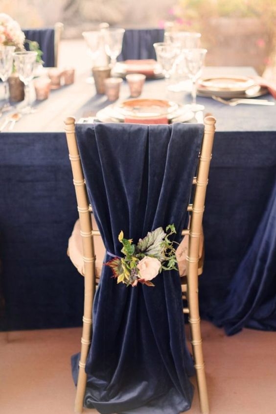 Winter Wedding Chairs with Velvet