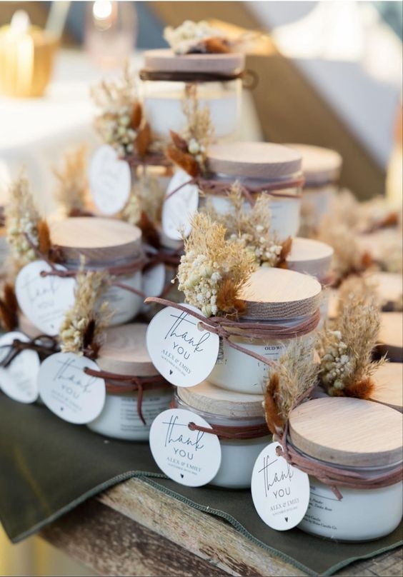 Stunning Candle Wedding Favors