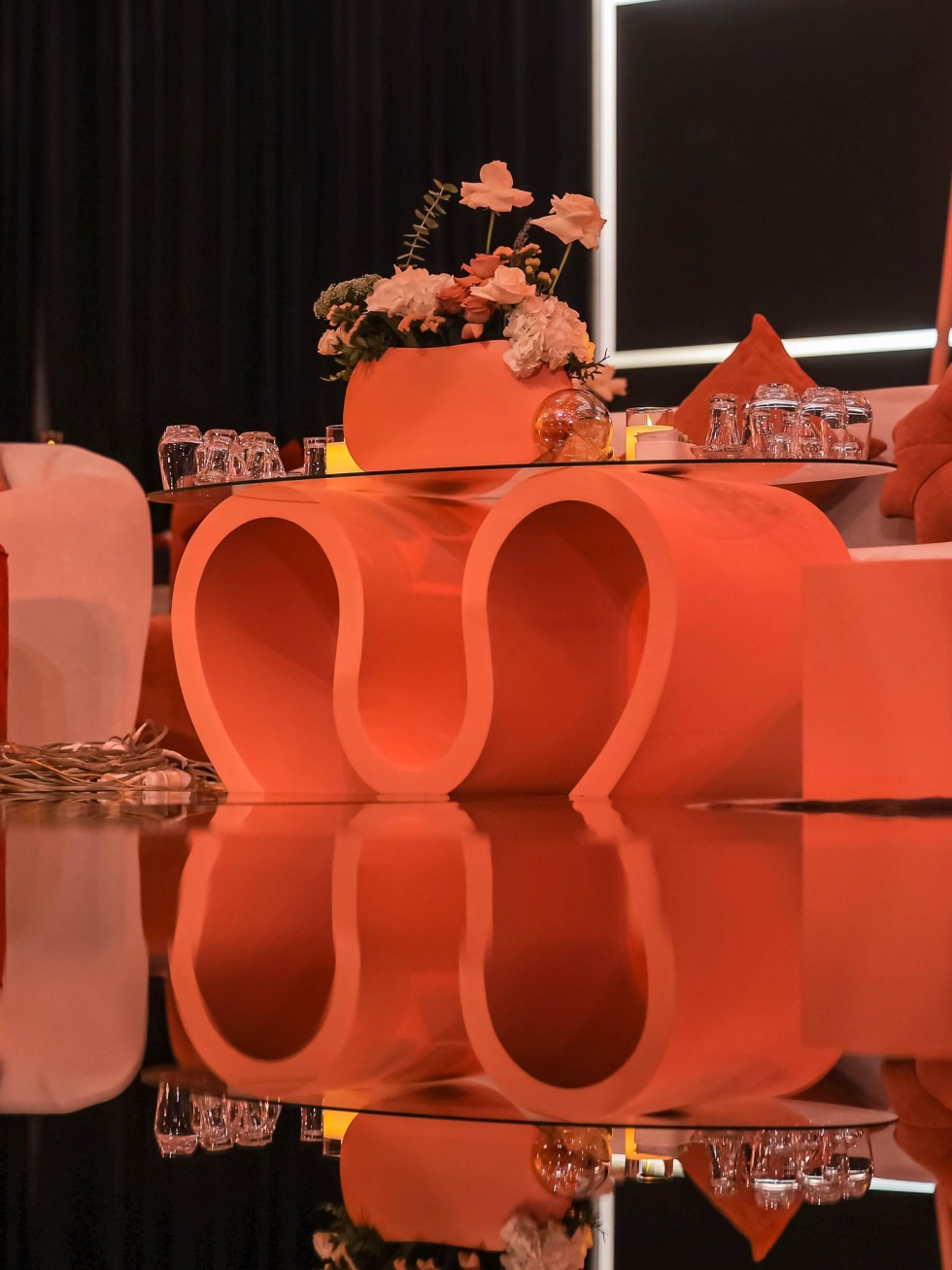 A Beautiful Sunset Colored Wedding in Bahrain A Beautiful Sunset Colored Wedding in Bahrain