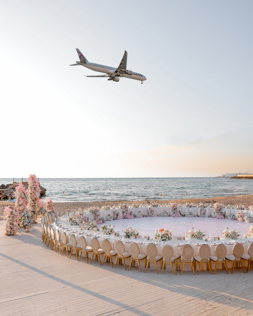 A Seaside Pastel Wedding in Lebanon