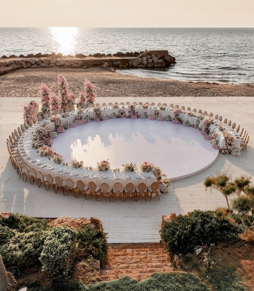 A Seaside Pastel Wedding in Lebanon