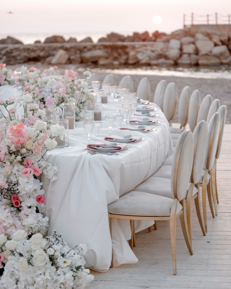 A Seaside Pastel Wedding in Lebanon