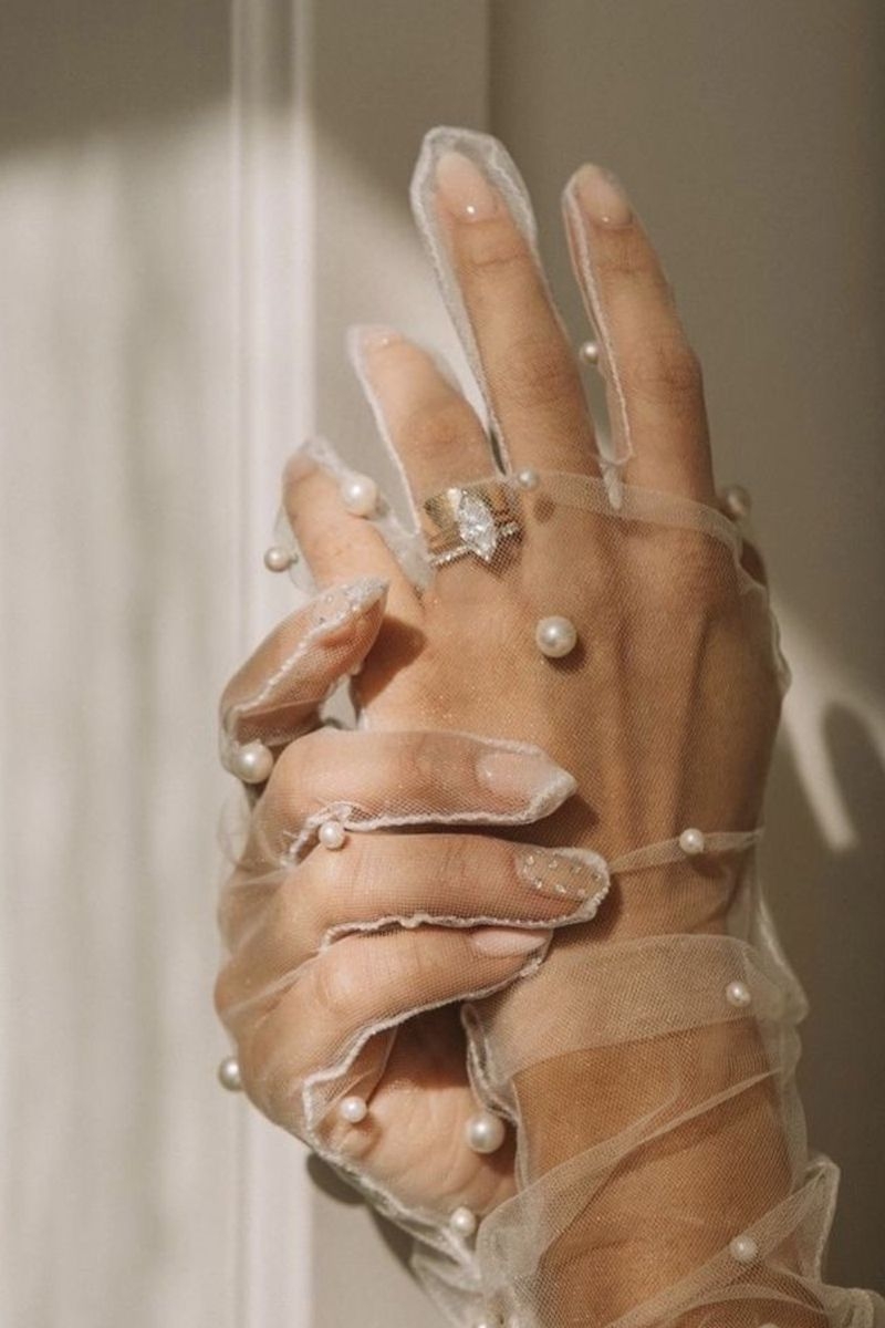 أجمل موديلات قفازات العرايس