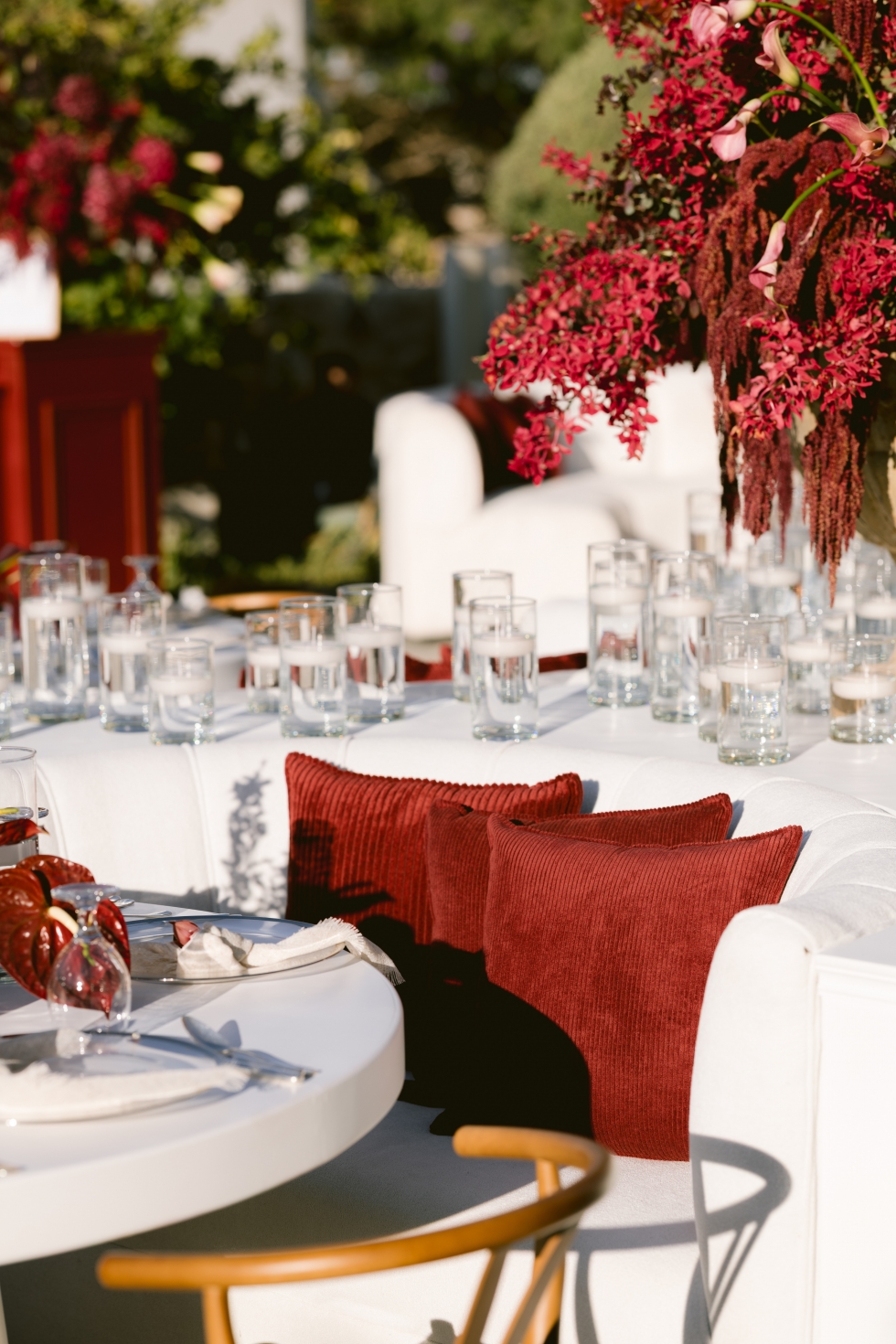 A Romantic Burgundy Engagement in Amman