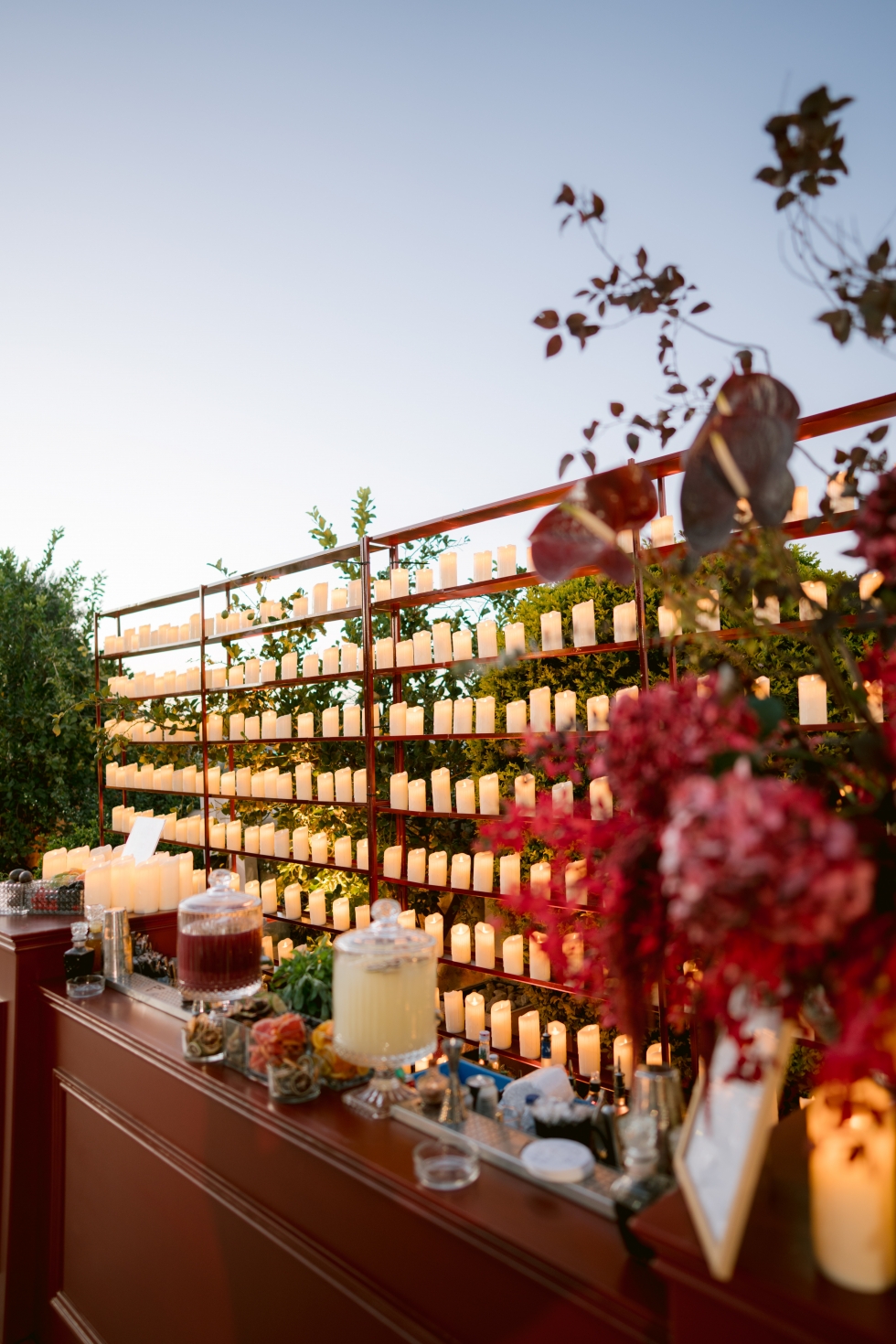 A Romantic Burgundy Engagement in Amman