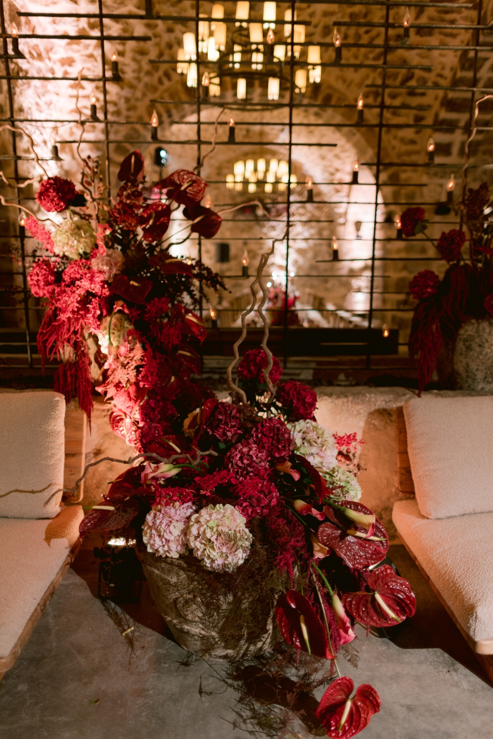 A Romantic Burgundy Engagement in Amman