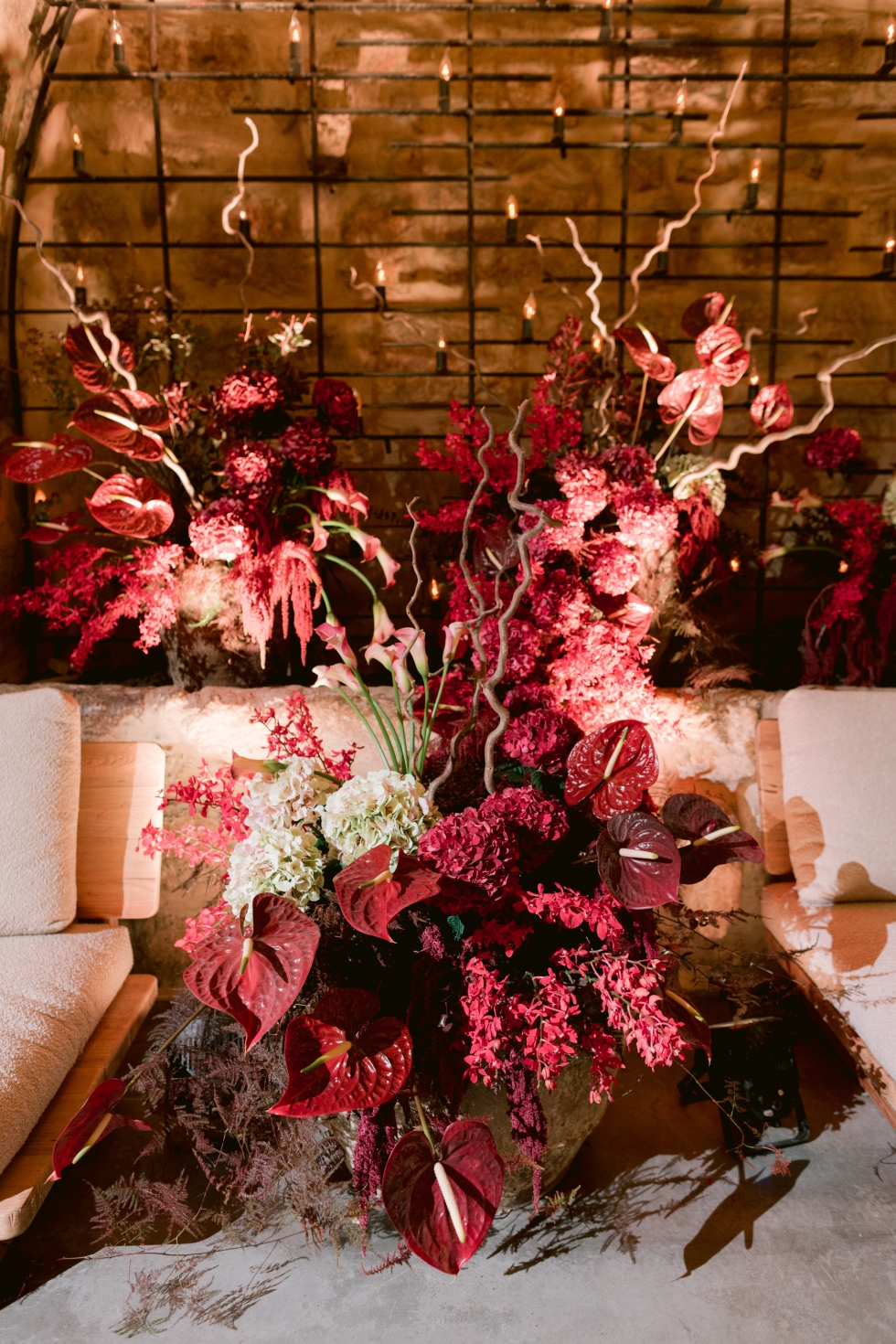 A Romantic Burgundy Engagement in Amman