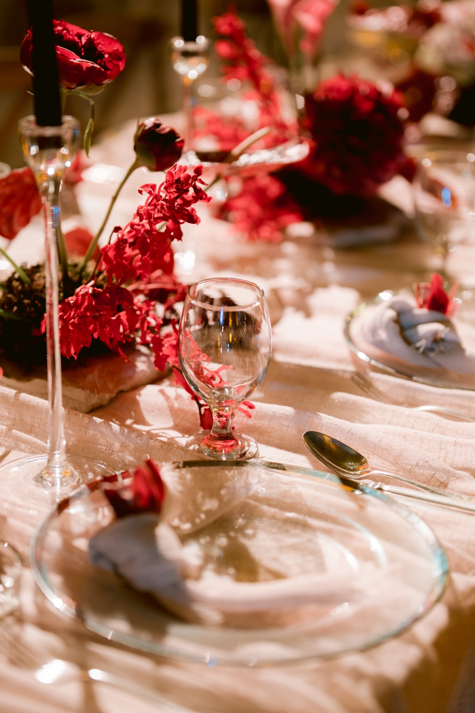 A Romantic Burgundy Engagement in Amman