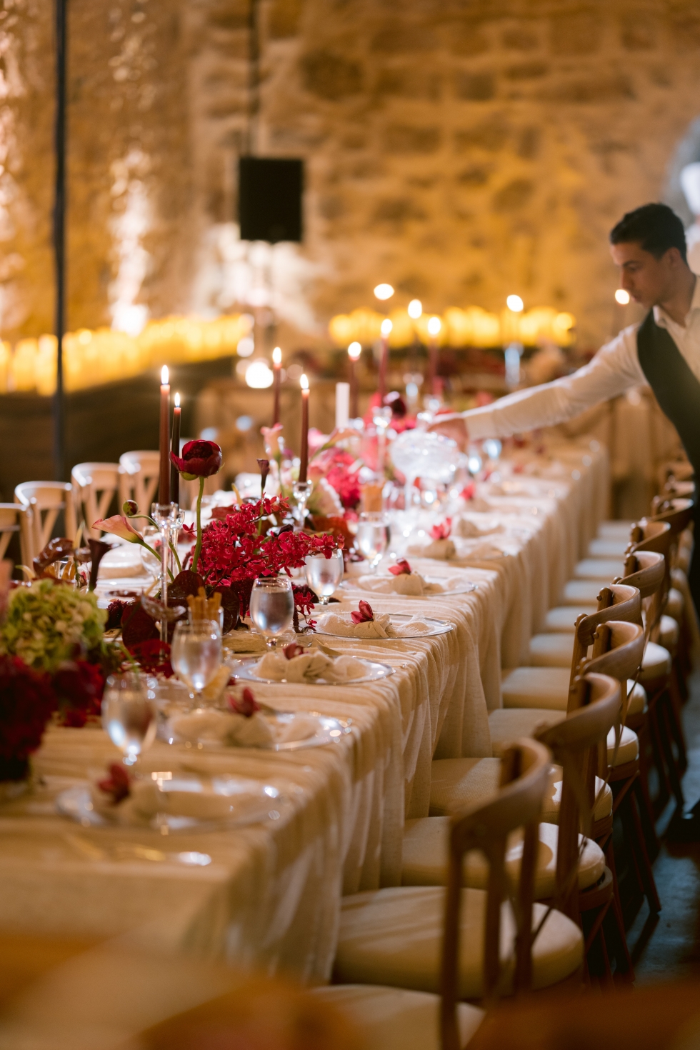 A Romantic Burgundy Engagement in Amman