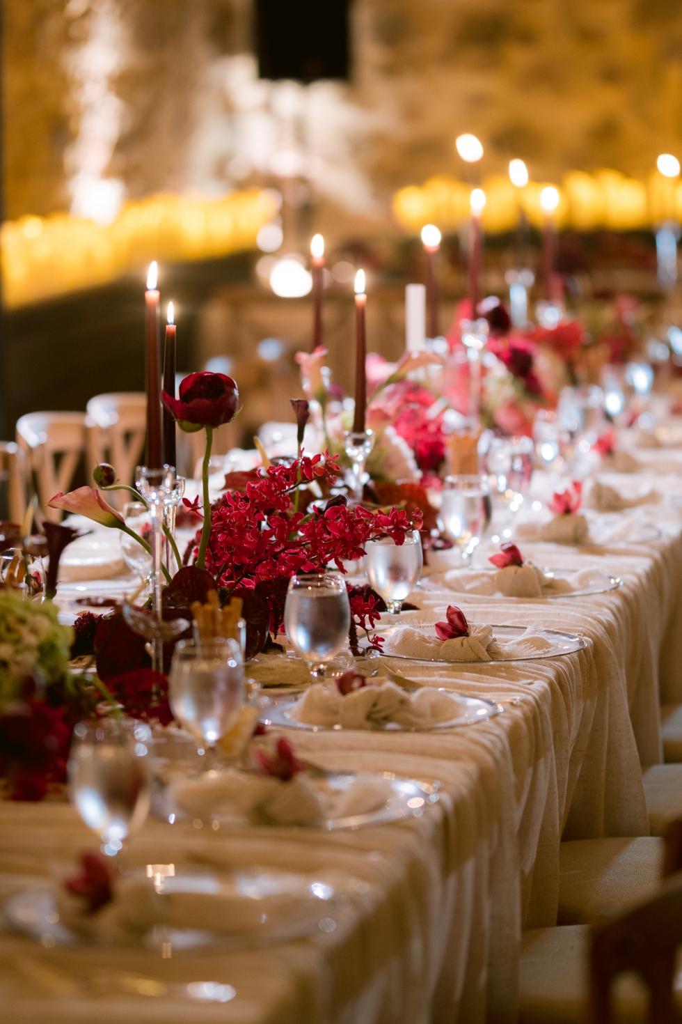 A Romantic Burgundy Engagement in Amman