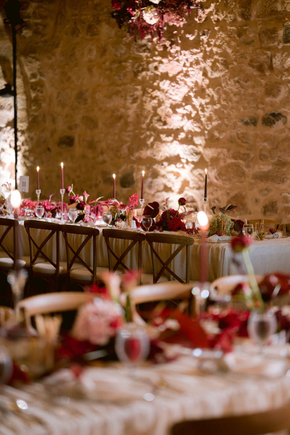 A Romantic Burgundy Engagement in Amman