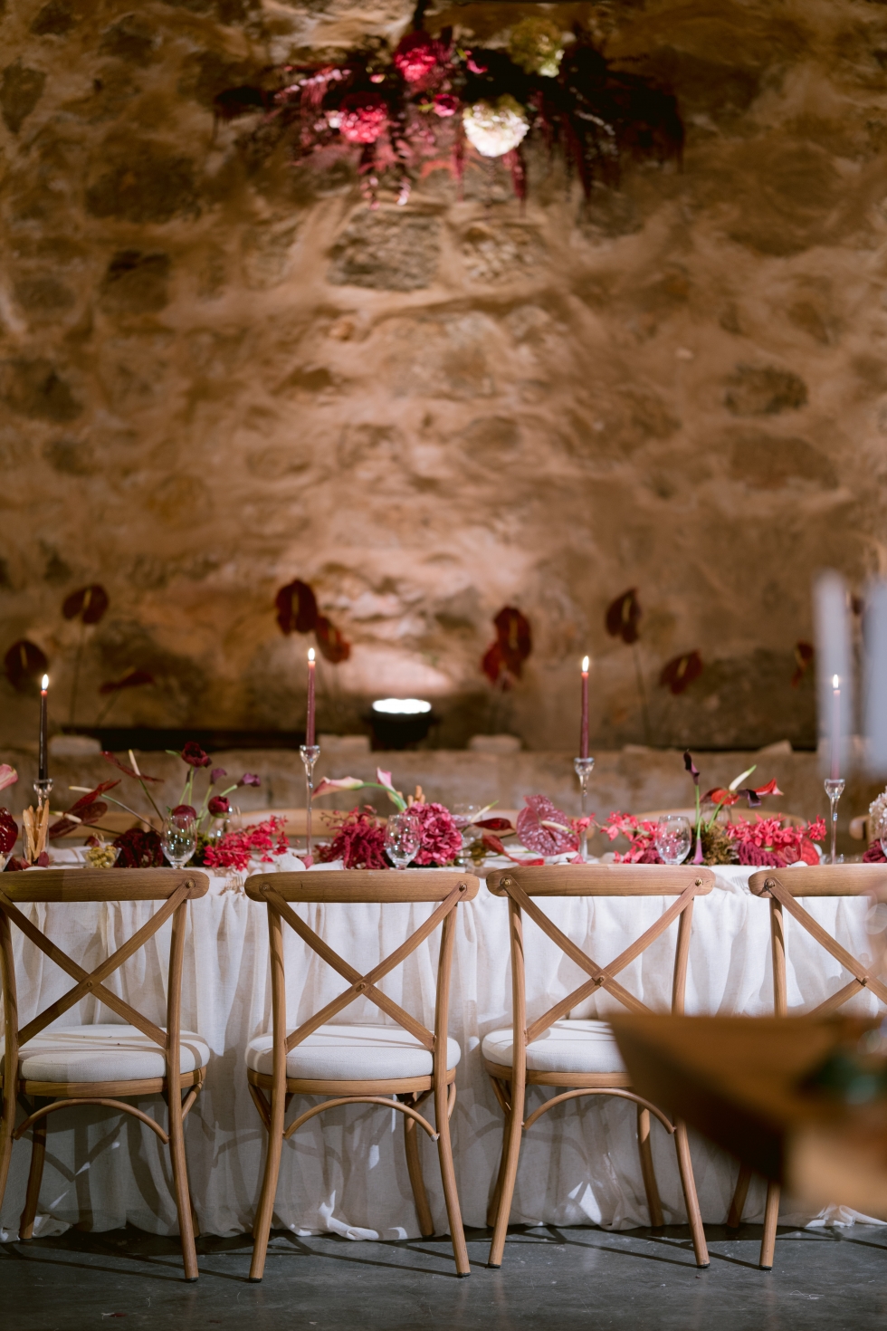A Romantic Burgundy Engagement in Amman