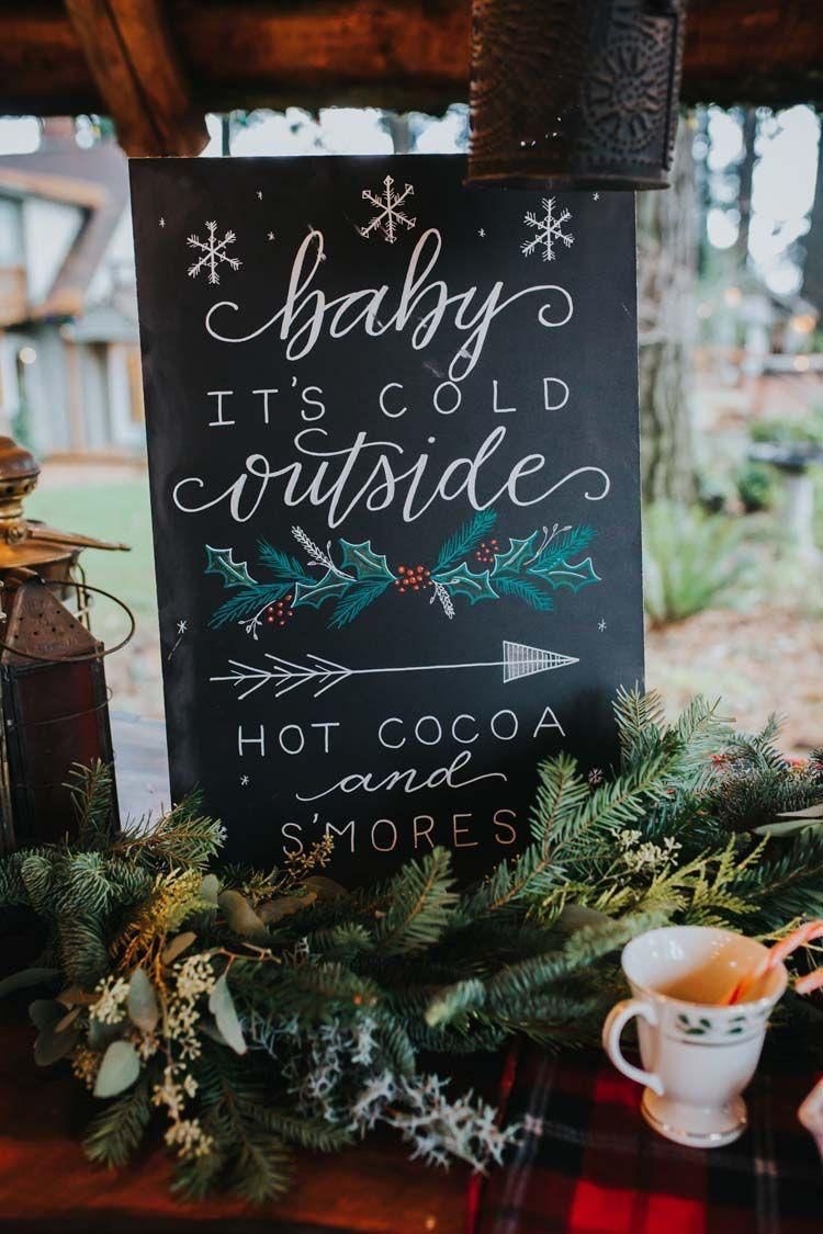 Beautiful Winter Inspired Signs for Your Wedding