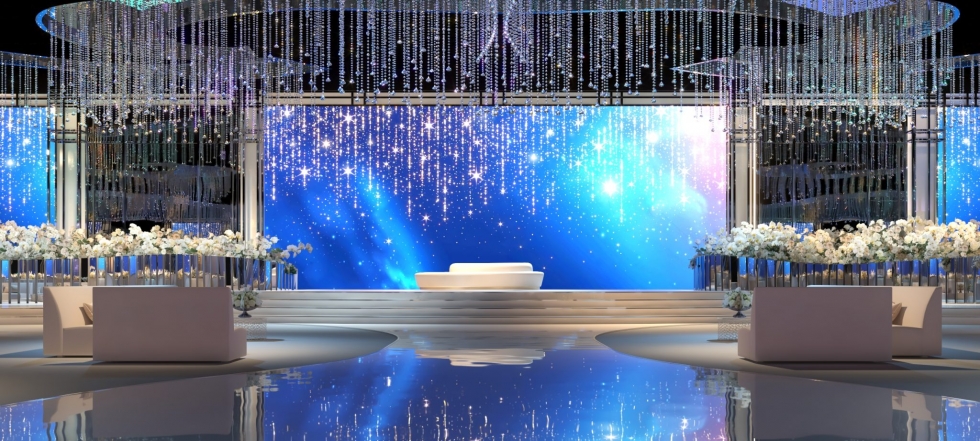 كوش أفراح بأنامل أشهر منظمي حفلات الزفاف في الإمارات