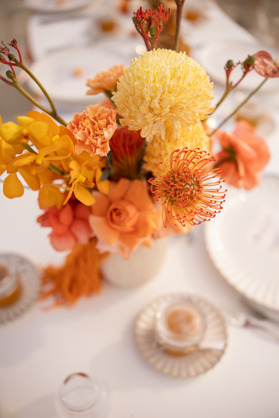 An Orange Engagement Party with Orange Hues