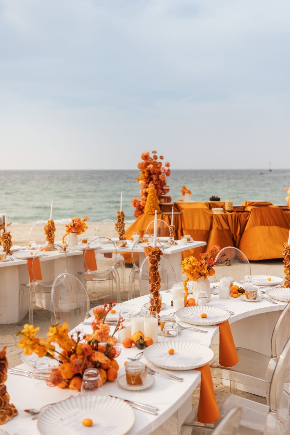 An Orange Engagement Party with Orange Hues