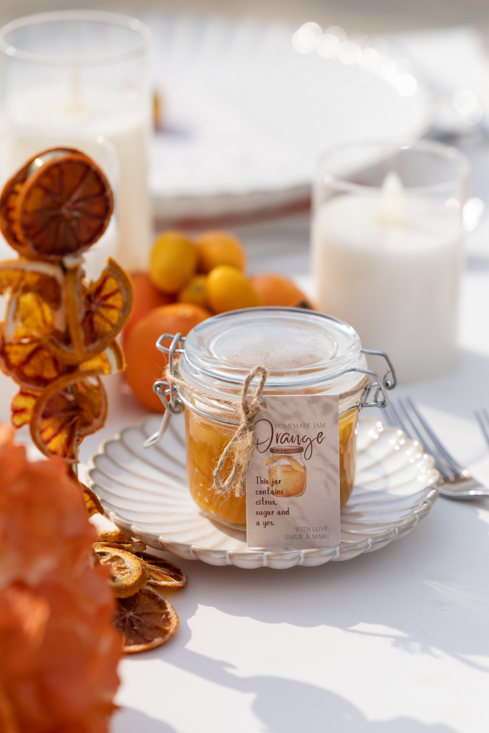 An Orange Engagement Party with Orange Hues