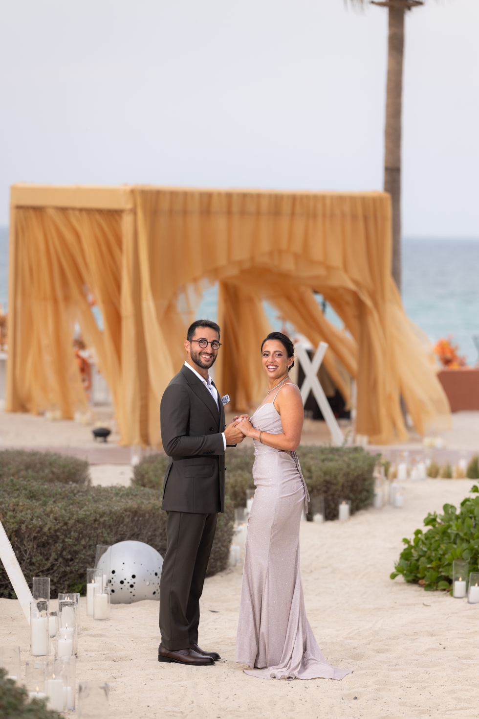 An Orange Engagement Party with Orange Hues