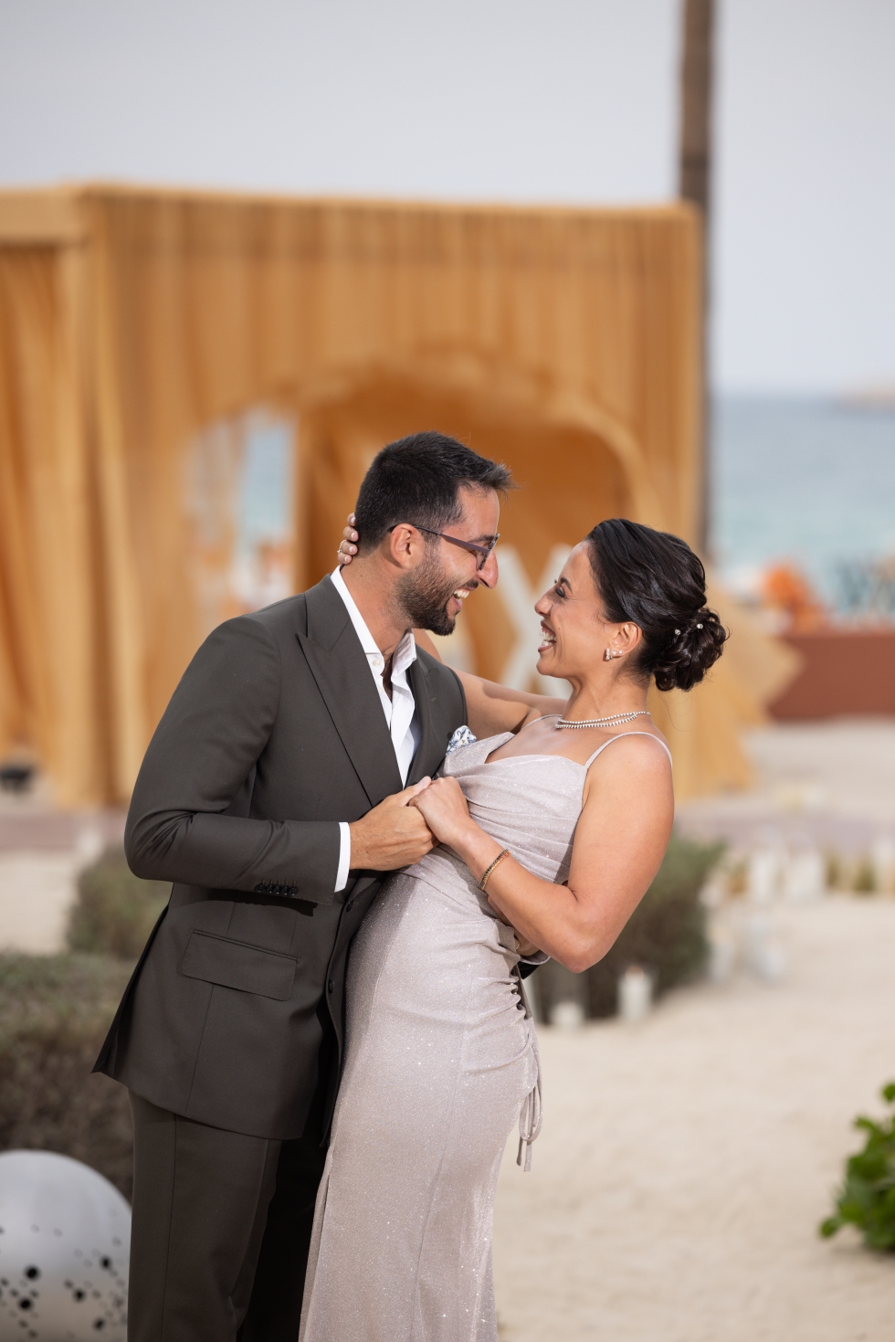 An Orange Engagement Party with Orange Hues