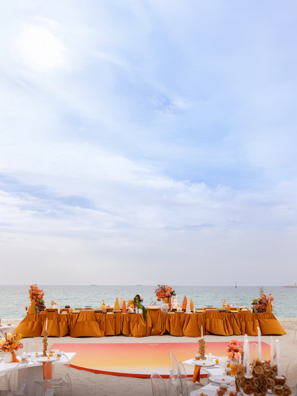 An Orange Engagement Party with Orange Hues