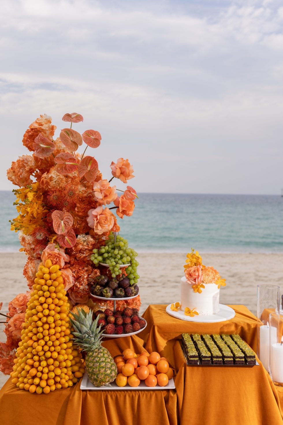 An Orange Engagement Party with Orange Hues